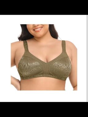Deyllo Women's Full Coverage Plus Size Comfort Minimizer Bra